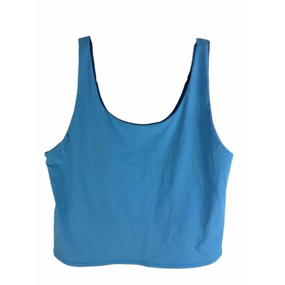 Lilly Pulitzer blue reversible tank top- size L - Picture 4 of 6